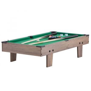 Table de Jeu Combin&eacute;e 4 en 1-Duoku-Air Hockey de 32 Pouces-Billard Baby-Foot Ping-Pong-avec Poussoirs et Palets-Pour Enfants