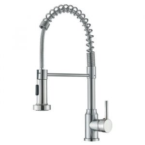 Mitigeur de Cuisine R&eacute;tro Evier en Acier Inox 304 Robinet Cuisine avec Douchette Mitigeur Cuisine Douchette Extractible