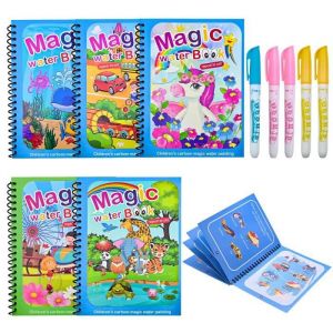 Livre de Dessin Magique de leau - Magic Water Book - Réutilisable