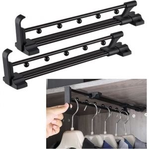 Tringle Penderie EscamotableExtractible Porte Pantalon CoulissantLongueur 305 mm Tringle Coulissante Penderie