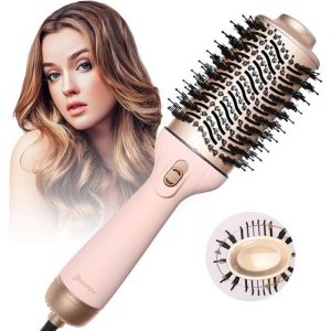 S&egrave;che-cheveux volumisant Salon one-stepBrosse soufflante1200W Brosse Cheveux Brushing ProfessionnelChauffante Brosse Coiffante 4