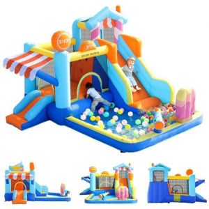 Château Toboggan Gonflable pour enfants Parc Aquatique extérieur Design de Magasin Aire de Jeux Gonflable en Oxford