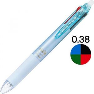 Japon limité Pilot FriXion balle Gels stylo 4 couleurs effaçable Gel stylo 0.38mm étudiant stylos bureau papeterie Bleu claire