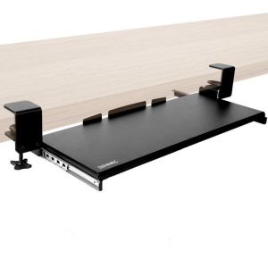 Duronic DKTPX1 Support coulissant pour clavier et souris dordinateur / ordinateur portable / documents - Permet dajouter un