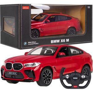 Voiture electrique Rastar Voiture t&eacute;l&eacute;command&eacute;e BMW X6 M rouge mod&egrave;le 1:14 + t&eacute;l&eacute;commande 24 GHz