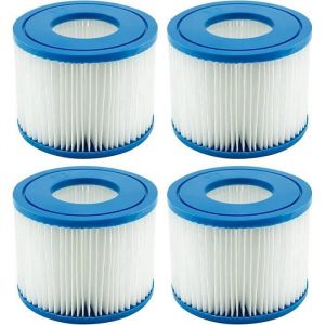 Cartouche Filtrante VI pour Bestway Hot Tub Filtre Cartouches de Filtre de Piscine pour Lay-Z-Spa Paris Miami Vegas 4 Filtres