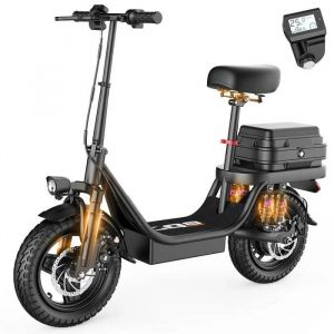 Trottinette &eacute;Lectrique Toofly GQ8 Pour Adulte Moteur 250 W Pneus Pneumatiques 14 Pouces Batterie 48 V 15 Ah Pliable