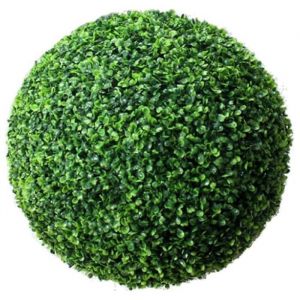 Boule de plantes vertes artificielles boule topiaire effet feuille pour lext&eacute;rieur la d&eacute;coration de f&ecirc;te de mariage (15cm)