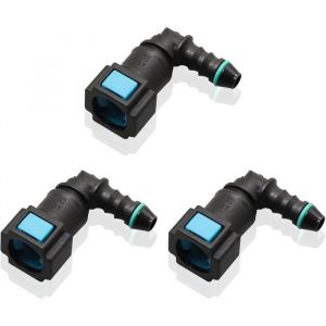 Connecteur de conduite de carburant de voiture connexion rapide à 90 degrés raccord de tuyau d’essence de 789 mm de diamètre inté