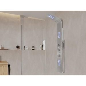 Colonne de douche balnéo thermostatique à leds FEL