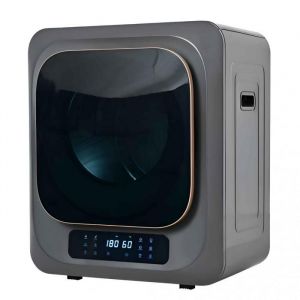 S&egrave;che-linge compact &agrave; &eacute;vacuation 3 kg (jusqu&rsquo;&agrave; 4 kg) avec 6 programmes d&eacute;sinfection UV et montage mural &ndash; 850 W