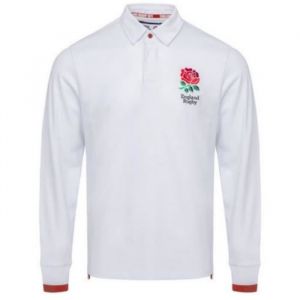 Polo Blanc Garcon Equipe de Rugby Angleterre