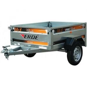 B&acirc;che pour remorque Erd&eacute; mod&egrave;le Classic 163 - Dimensions b&acirc;che : 162cm x 122cm x 12cm - Coloris Gris