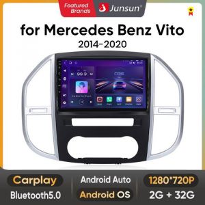 [2Go+32Go]Junsun Autoradio Android 13 pour Mercedes Benz Vito 2014-2021 Carplay & Android Auto10 pouces Écran Tactile GPS