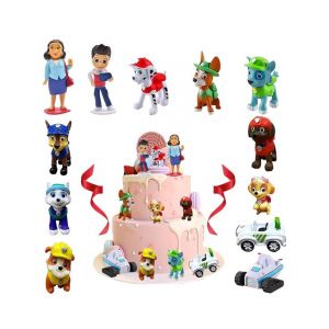Figurine pat patrouille miniature décoration gateau anniversaire jouet enfant paw patrol 12PCS/LOT ryder
