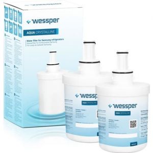 2x Aqua Crystalline filtre à eau compatible pour Samsung réfrigérateur DA29-00003F HAFIN1/EXP DA97-06317A-B Aqua-Pure Plus