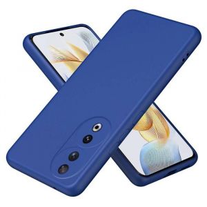 Coque pour Huawei Honor 90 5G - housse etui silicone gel fine + film ecran - BLEU FONCE