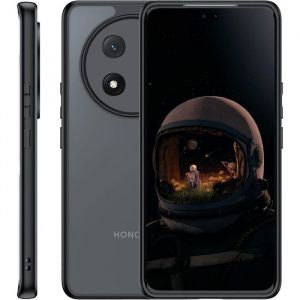 Coque Mat Pour Honor Magic 7 Lite Étui Housse Arrière Translucide Givrée Fine Anti-Empreintes Digitales (Noir)