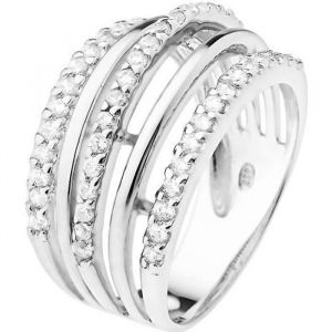 Bague - LOVA LOLA VAN DER KEEN - Oxyde de Zirconium - Argent Massif 925 - Bijou Femme - Garantie 2 Ans
