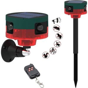 Alarme anti-aboiements de chien d&eacute;tecteur de mouvement 129 dB alarme ext&eacute;rieure avec t&eacute;l&eacute;commande sans fil 13 sons puissants