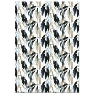 Tapis Vinyle Panorama Feuille 100x140 cm - Tapis pour Cuisine Bureau et Salon en PVC