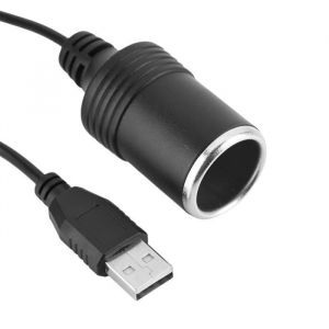 HURRISE Prise allume-cigare USB vers 12V pour voiture Port USB vers 12V Allume-Cigare de Voiture Prise Femelle Cordon Convertisseur
