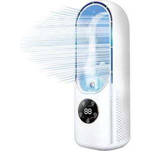 Climatiseur Portable Climatiseur Mobile Silencieux Refroidisseur d39air de USB Rafraichisseur d39air 6 Blanc  CLIMATISEUR MOBILE