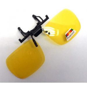 Clip lunettes Polaris&eacute; conduite ou solaire anti reflet Sur lunettes homme femme