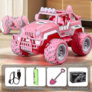 Voiture télécommandée Barbie rose électrique tout-terrain exquise jouet télécommandé cadeau