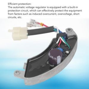 Générateur AVR Régulateur de Tension Automatique monophasé pour Groupe électrogène 3KW 5KW 250V 470UF 6 Fils electronique kit