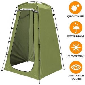 Tente de douche instantan&eacute;e Portable tente de douche camping car pop up Toilettes abri ext&eacute;rieures mobiles salle de bain vert