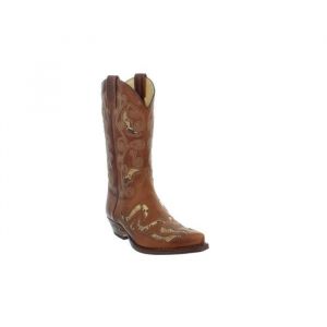 Santiag en cuir marron - SENDRA - ref sen21549 - hauteur moyenne - pour homme