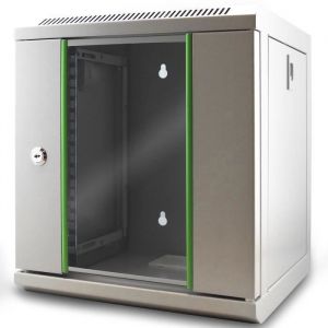 Mini Armoire R&eacute;seau 10 pouces WAYTEX Mini Coffret r&eacute;seau mural 6U 31 x 30 x 35 cm Couleur Gris clair