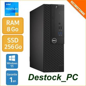 Ordinateur De Bureau Pas Cher &ndash; Dell 3050 &ndash; Intel G4560 &ndash; 8 Go &ndash; SSD &ndash; Windows 11 Professionnel