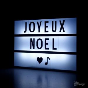 Panneau à Messages LightBox A4 (72 caractères) -  Noir Et Blanc
