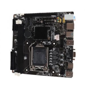 Mxzzand carte m&egrave;re Mini ITX Carte m&egrave;re LGA 1155 NVME WiFi M.2 VGA HD sortie 9 USB 2.0 DDR3 Mini ITX pour informatique boite