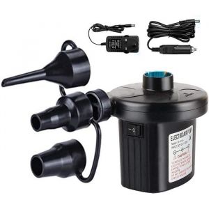 Pompe à Air Électrique 2 en 1 Rechargeable Gonfleur Degonfleur Electrique Pompe À Air Portable Rapide Gonfleur avec 3 [335]