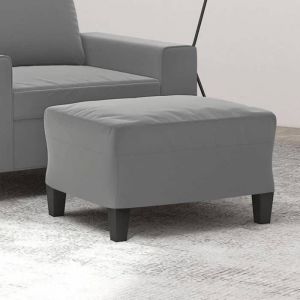 BEAU Repose-pied - pouf tabouret contemporain - Gris foncé - 60x50x41 cm Tissu microfibre mode217363