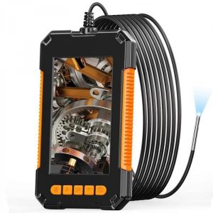 Caméra Endoscope 1080P HD Endoscope Industriel 39 mm Serpent Caméra Endoscope avec Lumières LED Écran IPS 43 (2 m/65 pieds)