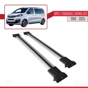 Barres de toit - FLY - Opel Zafira Life 2019-2024 - 3 barres - Aluminium - Gris