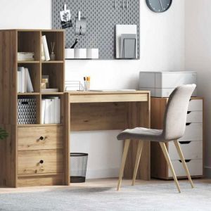 Bureau - rehausse bureau Vidaxl Bureau ch&ecirc;ne artisanal 80 x 40 x 76 cm Bois ding&eacute;nierie