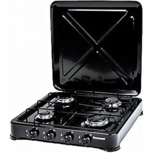 Plaque de cuisson - RAVANSON K-04TB - Gaz - 4 zones - Noir