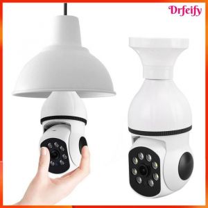 Cam&eacute;ra de s&eacute;curit&eacute; sans fil - AKOZON - Ampoule E27 - 1080p (2MP) - Rotation 355&deg;/90&deg; - Vision nocturne 5 m