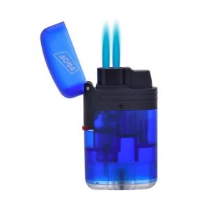 Briquet temp&ecirc;te - En plastique - Double flamme - Jet