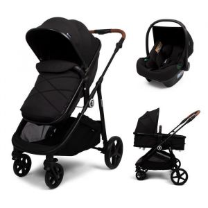 Baninni 3-en-1 Poussette Multi Stands avec Siège d’Auto Nelia Noir