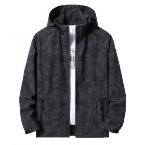 Veste de Ski Homme Imperméable Coupe-vent - Gris Camouflage