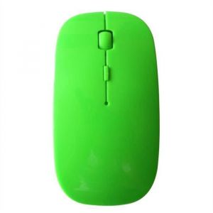 Ultra Thin Slim Mini 24 GHz 1200 DPI USB Souris optique sans fil r&eacute;cepteur souris pour ordinateur portable PC (vert)