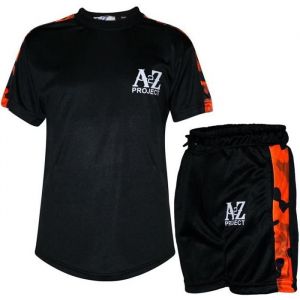 Ensemble t-shirt et short camouflage pour garçons A2Z Project - Noir & orange - 100% Polyester