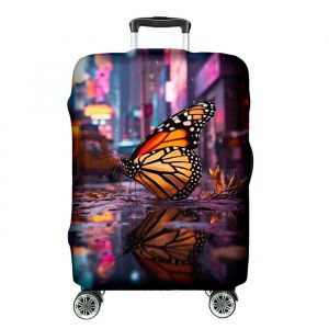 Housse de protection élastique Couverture pour valise Fullprint M Papillon Urbain