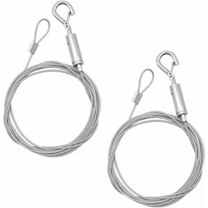 2 Pices Cbles Crochet en Acier Inoxydable Cable pour Rideaux Rglable Corde de Lustre pour Encadrement Tableau Fil PZCC